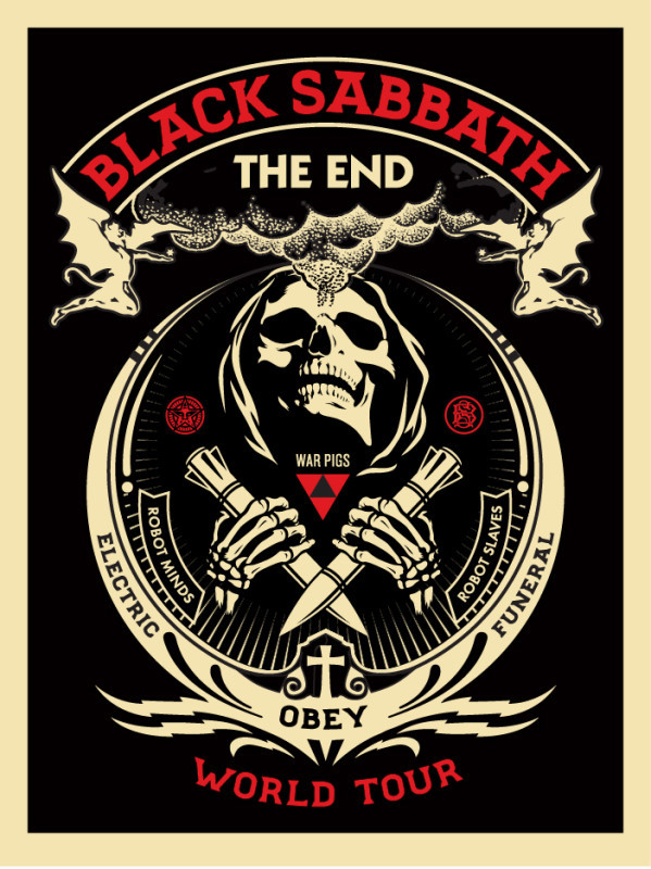 Black Sabbath The End Prints Avail. 2/23! - Obey Giant