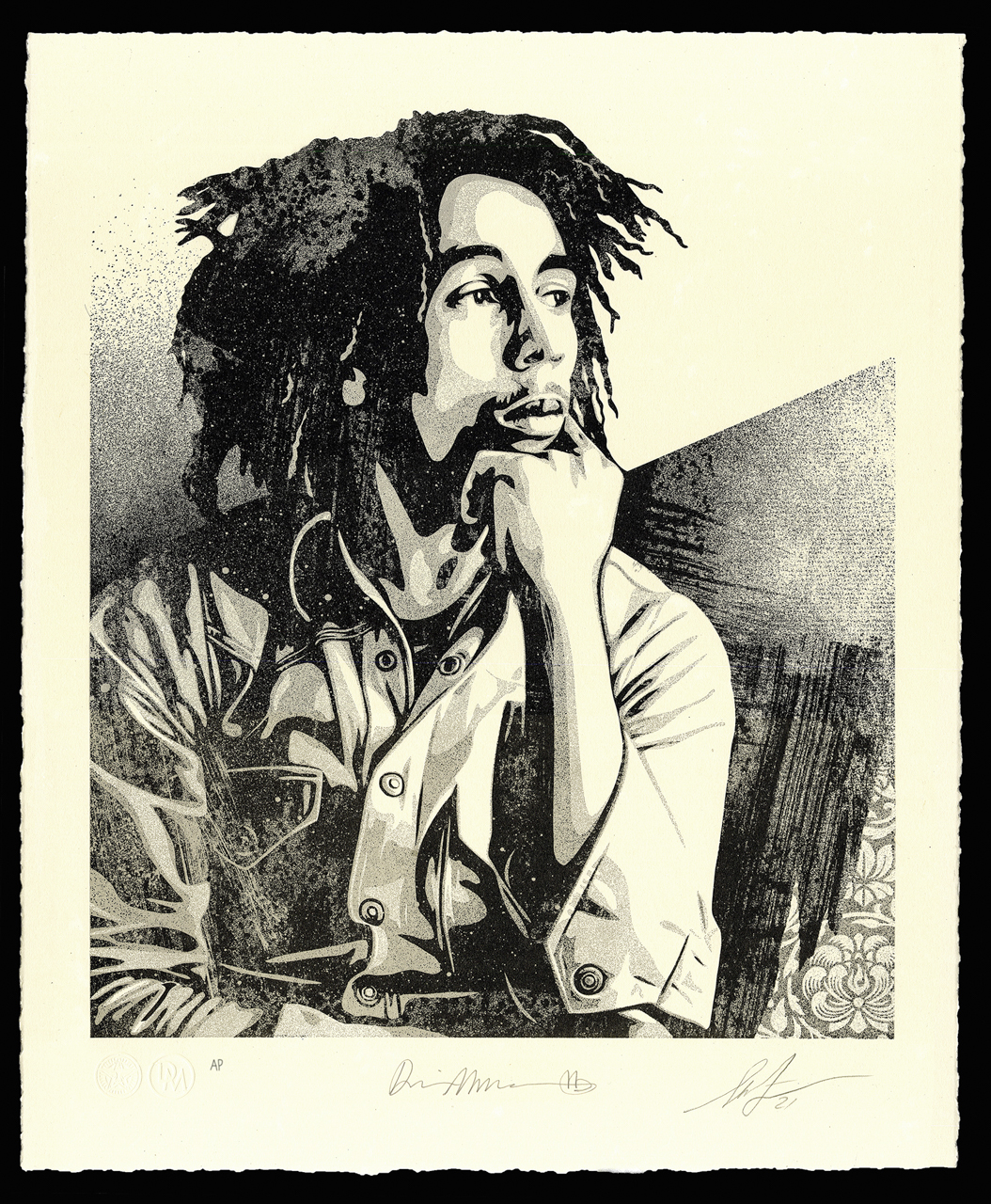 Bob Marley 40th Letterpress - "Soul Rebel" - 16 x 19.5 inches