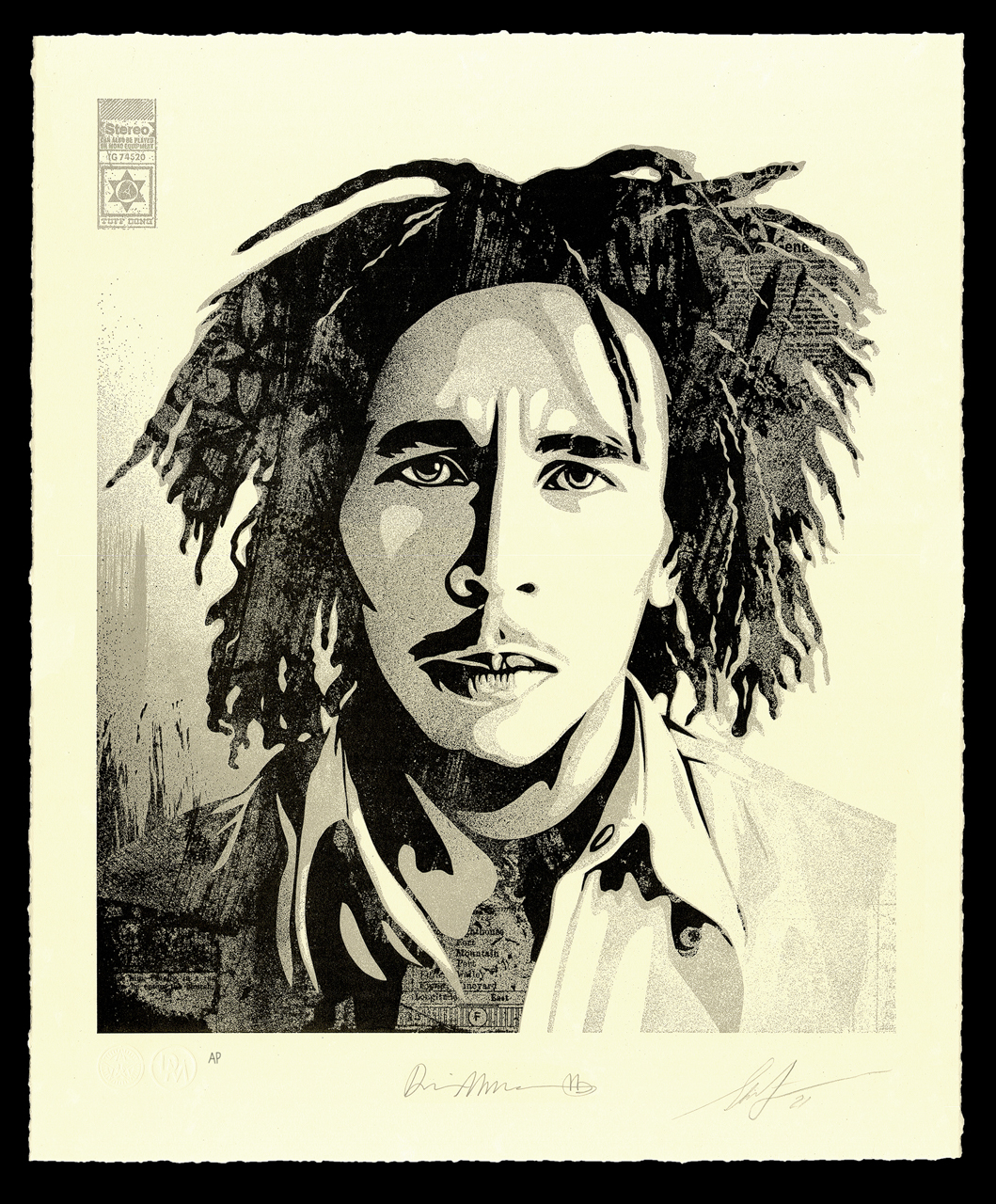Bob Marley 40th Letterpress - "Confrontation" - 16 x 19.5 inches